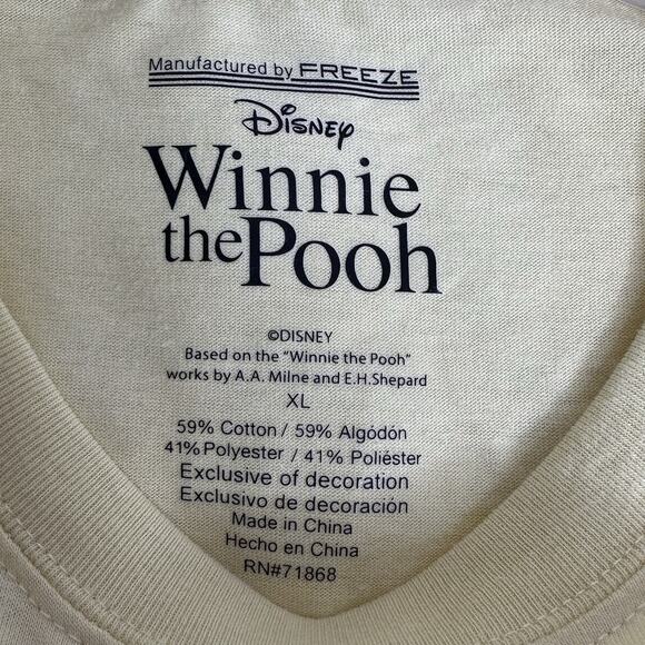 Freeze Disney Winnie The Pooh Bear Bees T Shirt Embroidered Cross Stitch size XL - Picture 6 of 7